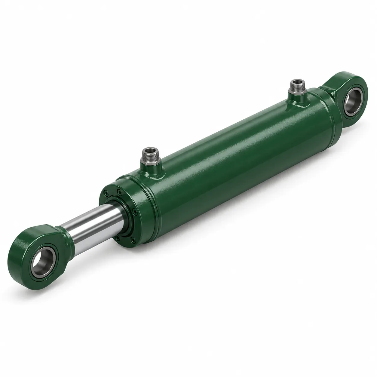 Cilindro hidráulico verde