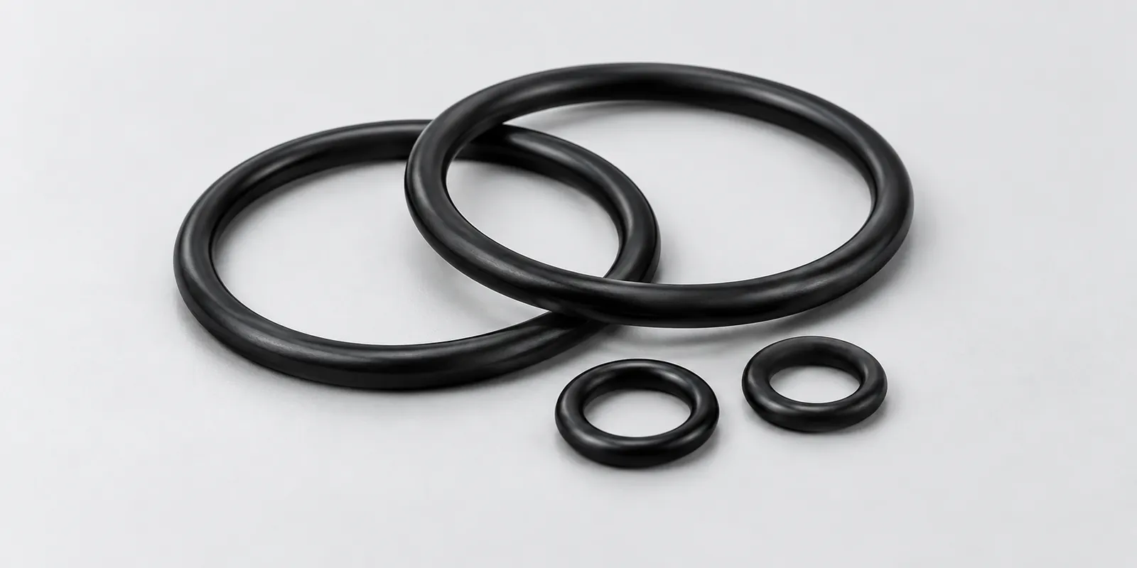 O-rings negros de distintos tamaños